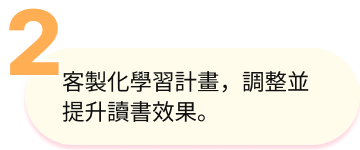 客製化學習計畫，調整並提升讀書效果。